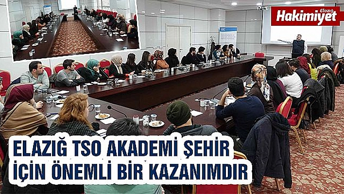 ELAZIĞ TSO AKADEMİ 2019 YILI EĞİTİMLERİ TAMAMLANDI