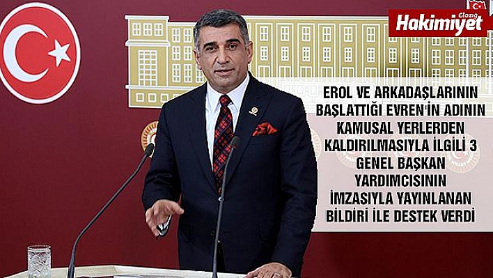 EROL GÜNDEME GETİRMİŞTİ, GENEL BAŞKAN YARDIMCILARI BİLDİRİ YAYINLADI