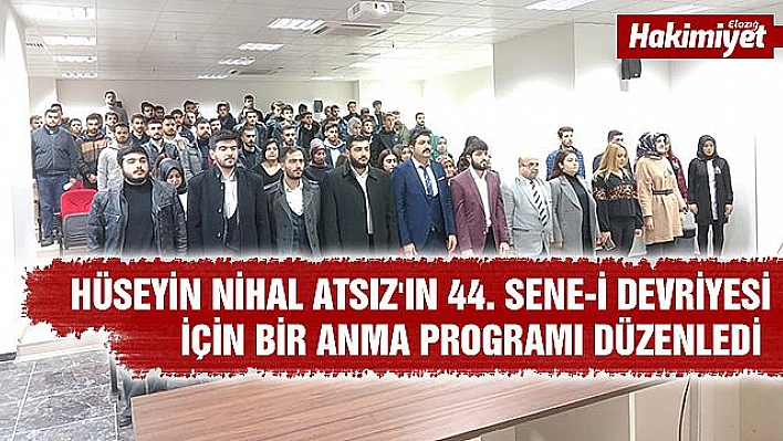 Hüseyin Nihal Atsız Şiirleriyle Anıldı
