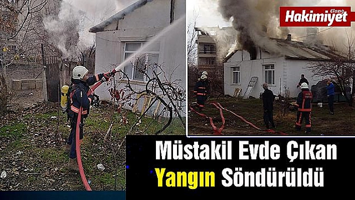 Müstakil Evde Çıkan Yan­gın Sön­dü­rül­dü