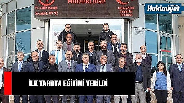 ÖĞRETMEN VE MUHTARLARA YÖNELİK TEMEL İLK YARDIM EĞİTİMİ