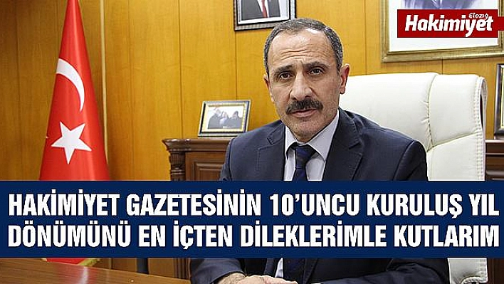 PROF. DR. DEMİRDAĞ HAKİMİYET GAZETESİ'Nİ KUTLADI