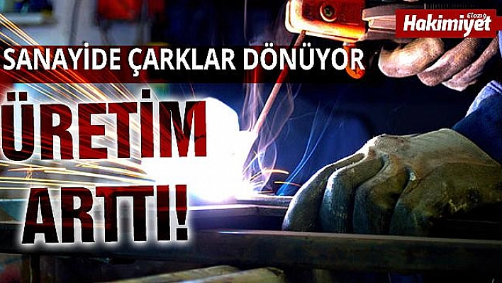 Sanayi üretimi Ekim'de arttı