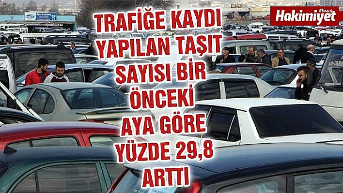 Trafiğe kayıtlı araç sayısı Ekim'de 68 bin 69 adet arttı