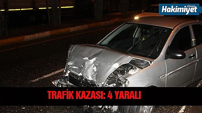 Trafik kazası: 2'si çocuk 4 yaralı