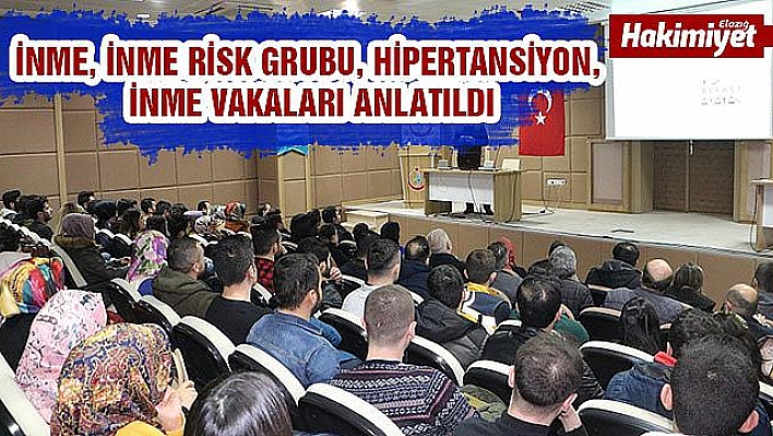 112 ÇALIŞANLARINA İNMEDE (FELÇ) ACİL YAKLAŞIM FARKINDALIK EĞİTİMİ VERİLDİ