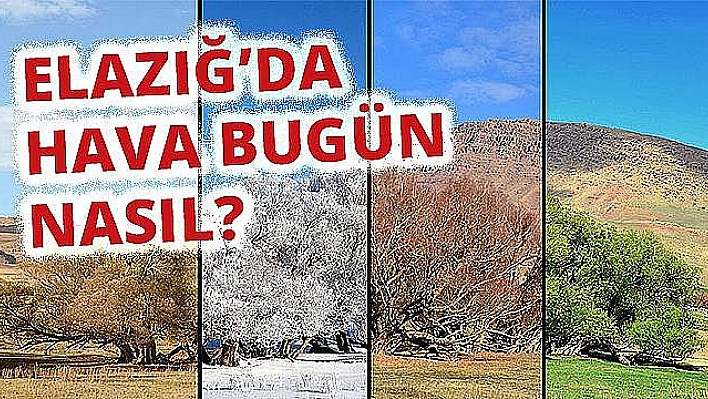 16 Ocak Elazığ Hava Durumu