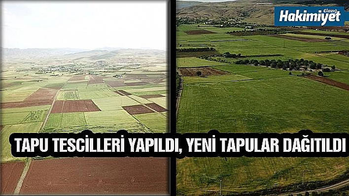 8 KÖYDE TAPU TESCİLLERİ YAPILARAK YENİ TAPULAR DAĞITILDI 