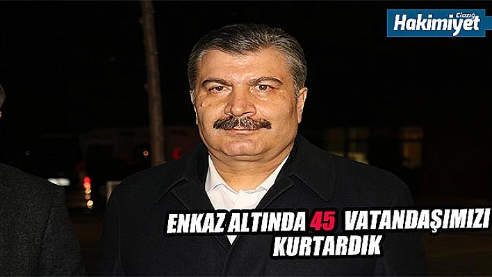 Bakan Koca: 'Her geçen gün takip ettiğimiz hasta sayısı azalıyor, kritik hastamız bulunmuyor'