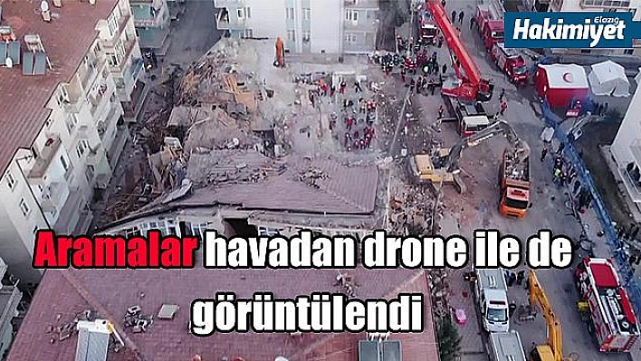 Deprem alanında sabahın ilk ışıklarıyla aramalara devam edildi