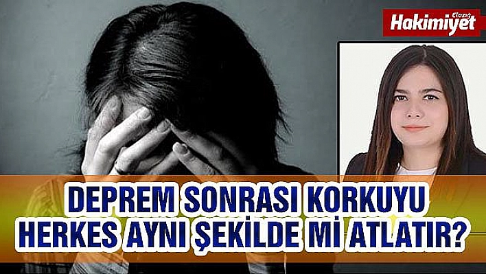 DEPREM SONRASI NE GİBİ TRAVMATİK ETKİLER GÖRÜLMEKTEDİR?