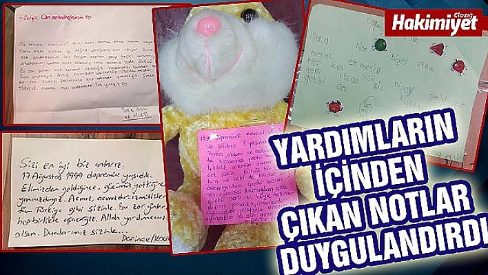 Depremzedeler için yazdığı mektup duygulandırdı 