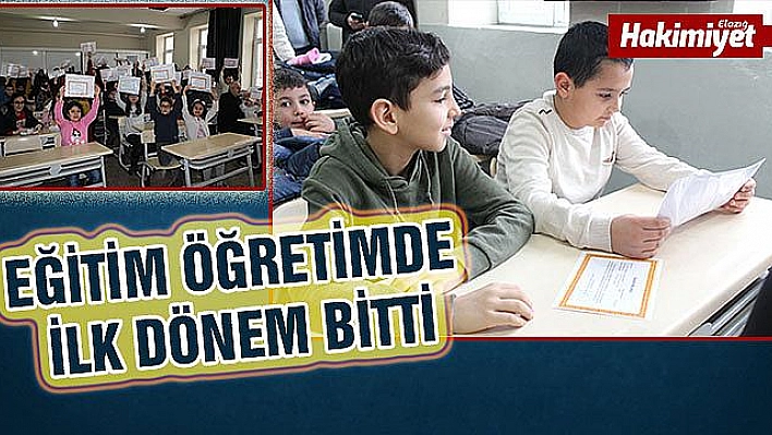 Elazığ'da 125 bin öğrenci karne heyecanı yaşadı