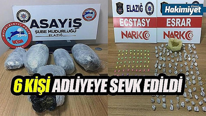 ELAZIĞ'DA 2 AYRI UYUŞTURUCU OPERASYONU 