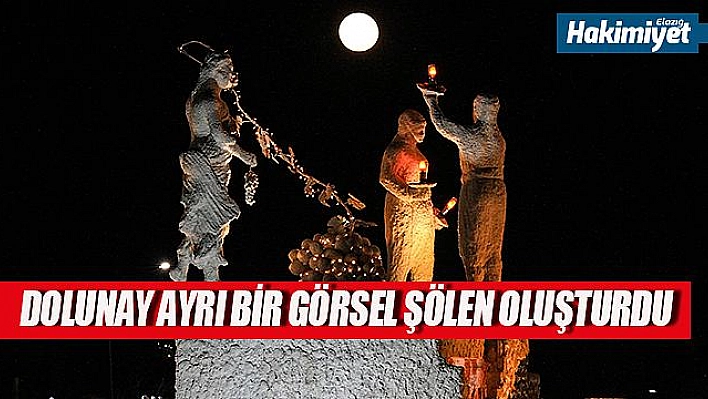 Elazığ'da dolunayın görsel şöleni