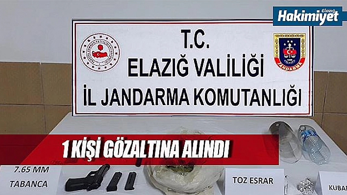 Elazığ'da uyuşturucu operasyonu:1 şüpheli yakalandı