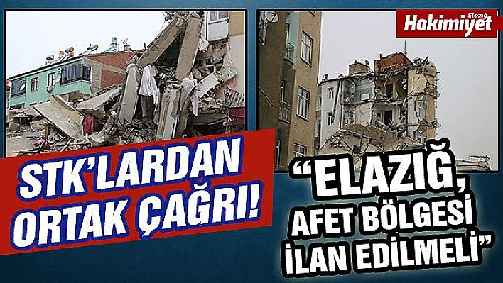 Elazığ'daki STK'lar Ortak Açıklama Yaptı