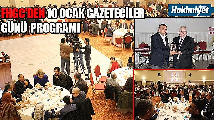 FHGC'DEN 10 OCAK GAZETECİLER GÜNÜ PROGRAMI 