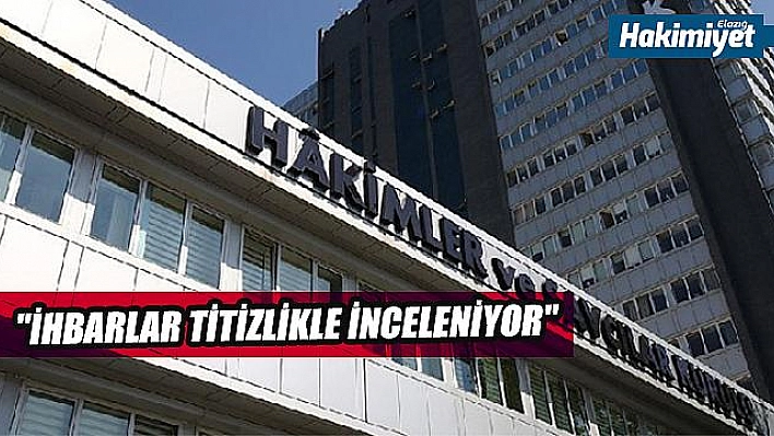 HSK'dan hakimler ve savcılar hakkında ihbar açıklaması