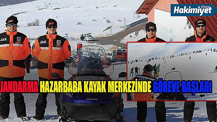 JANDARMA TİMLERİ HAZARBABA KAYAK MERKEZİNDE GÖREVE BAŞLADI 