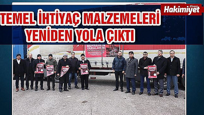 Karaman'dan Elazığ'a 8'inci yardım tırı da yola çıktı 