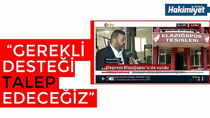 Öztürk: 'Maçlara çıkmayı düşünmüyoruz!'