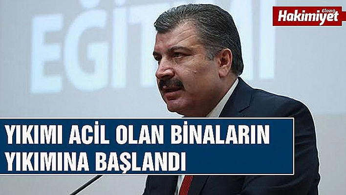 Sağlık Bakanı Koca: 'Durumu ağır olan vatandaşımız bulunmuyor'   