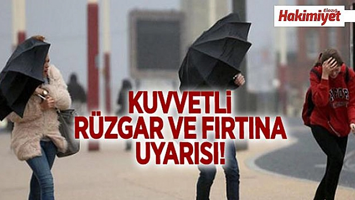 Şiddetli Fırtına Uyarısı!