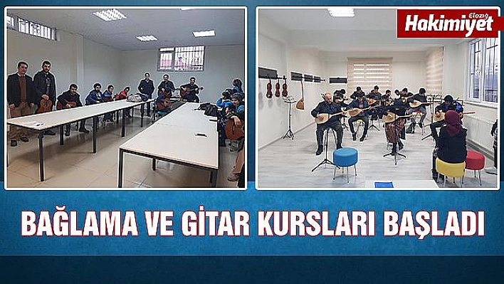 SOSYAL YAŞAM MERKEZİNDE GİTAR VE BAĞLAMA KURSU BAŞLADI