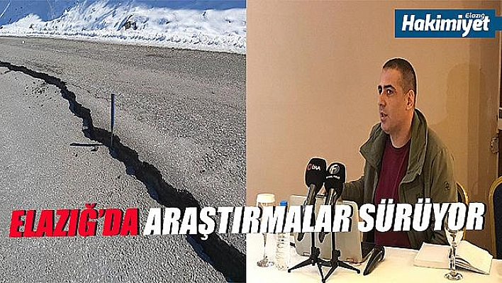 Yerbilimleri Araştırma Ekibi Elazığ'da araştırma yaptı