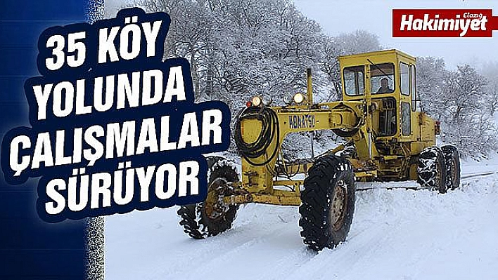 35 KÖY YOLUNUN AÇILMASI İÇİN ÇALIŞMA YÜRÜTÜLÜYOR