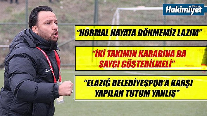 Apaydın: 'Şehri normale döndürmemiz lazım!'