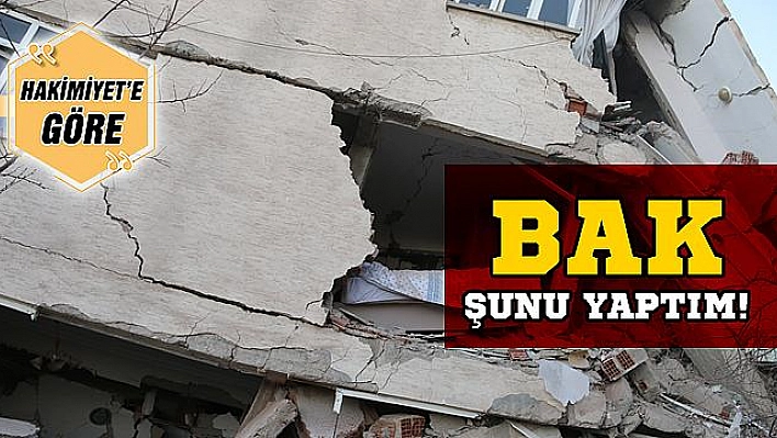 BAK, ŞUNU YAPTIM!