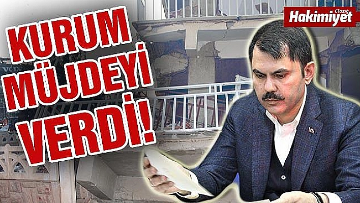 BAKAN KURUM'DAN ELAZIĞ MERKEZ, İLÇE VE BELDE BELEDİYELERİNE MÜJDE