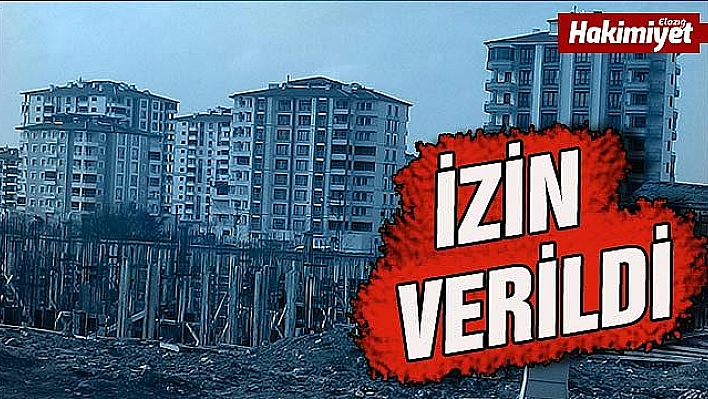 Beton dökülmesine izin verildi