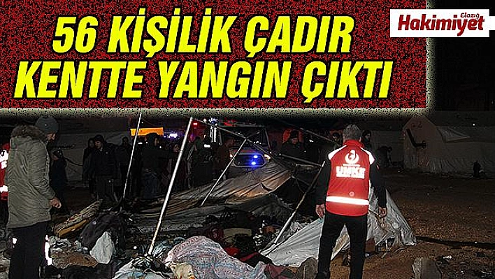 Çadır kentte yangın çıktı, 8 kişi dumandan etkilendi