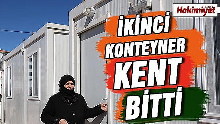 Deprem bölgesi Elazığ'da, konteyner evlerde yaşam