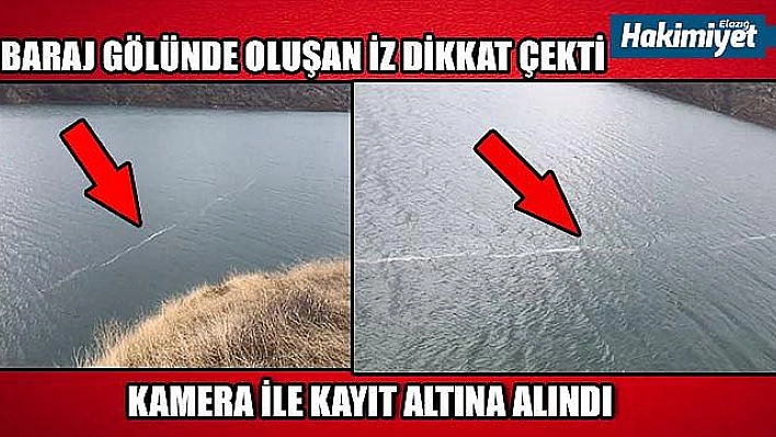 Depremin suda oluşturduğu görüntü dikkat çekti