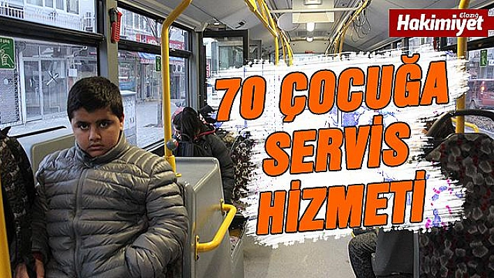 Depremzede öğrencilere ücretsiz servis hizmeti