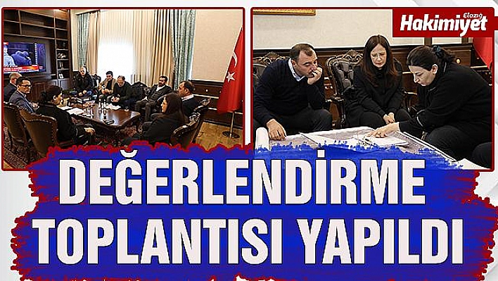 DURUM DEĞERLENDİRME VE HASAR TESPİT ÇALIŞMALARI TOPLANTISI GERÇEKLEŞTİ