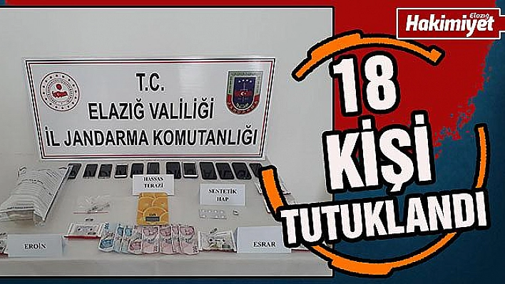 Elazığ'da uyuşturucu operasyonu yapıldı