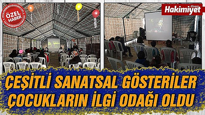  ETKİNLİK ÇADIRI ÇOCUKLARIN YÜZÜNÜ GÜLDÜRDÜ