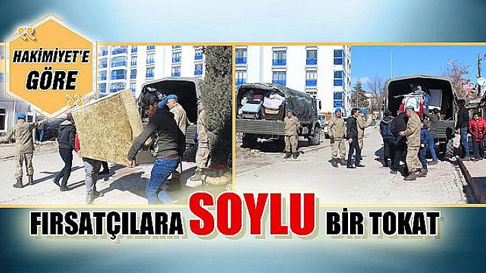 FIRSATÇILARA SOYLU BİR TOKAT