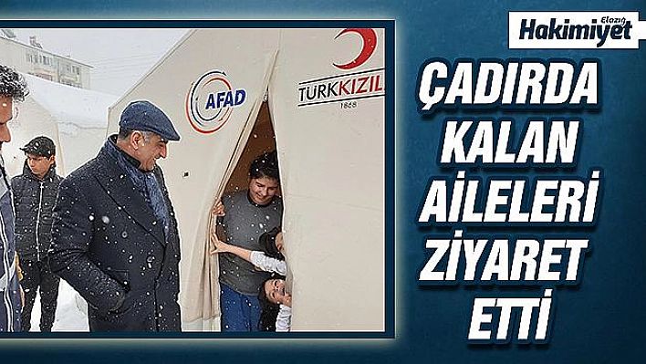 Milletvekili Erol, çadırlarda kalan ailelerle bir araya geldi