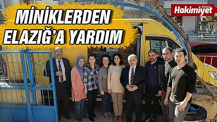 Minik öğrencilerden Elazığ'a yardım eli