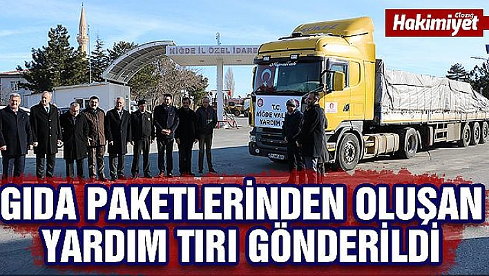 Niğde Valiliğinden Elazığ'a yardım tırı gönderildi