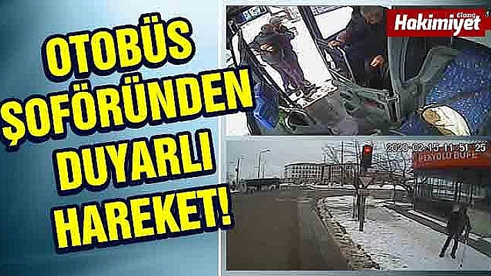 Otobüs şoföründen örnek davranış