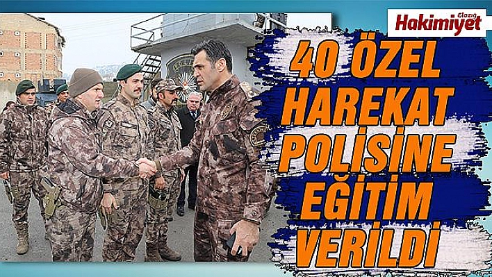 Özel harekat polislerine dualar eşliğinde çığ eğitimi