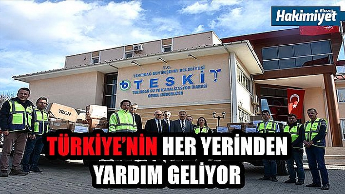 TESKİ'den Elazığ'a yardım eli