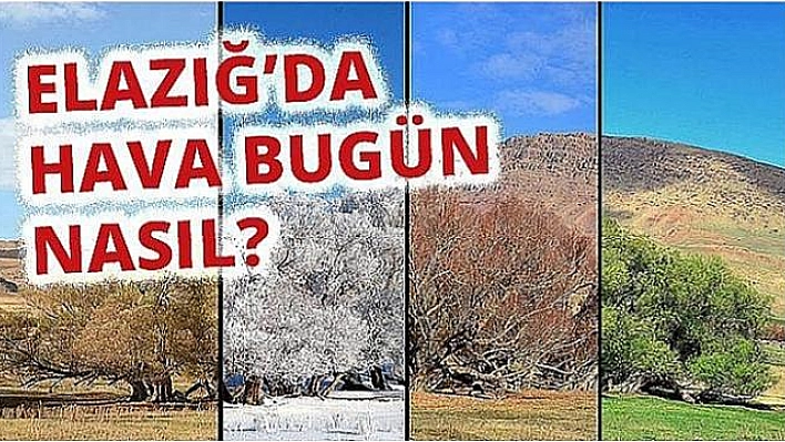 24 Mart Elazığ Hava Durumu